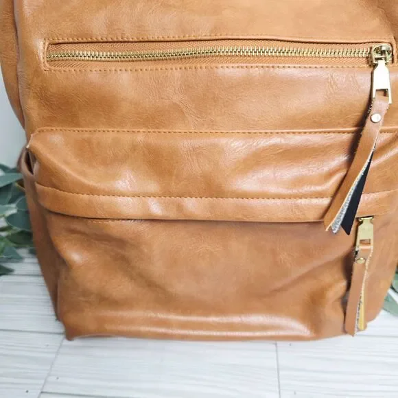 Women's Backpack Adjustable Straps Front Pocket Classic Chic Urban - Picture 2 of 9